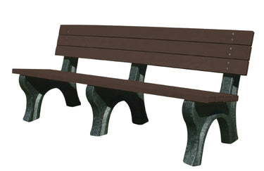 BENCH DELUXE BACKED 2672 BK LEG BROWN SE